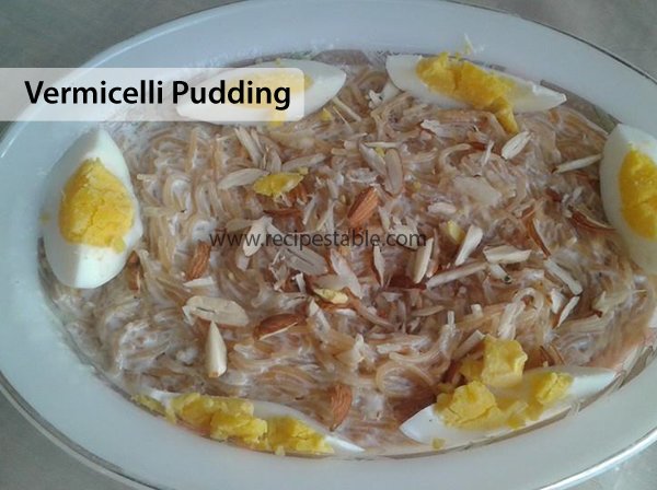 Vermicelli Pudding Recipe