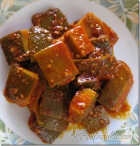 Sliced Mango Pickle recipe