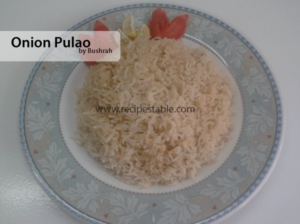 Onion Pulao Recipe