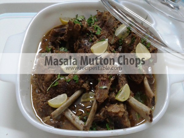 Masala Mutton Chops Recipe
