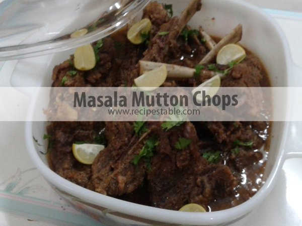 Masala Mutton Chops Recipe