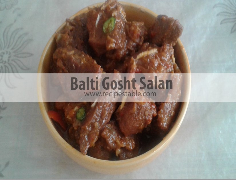 Balti Gosht Salan Recipe