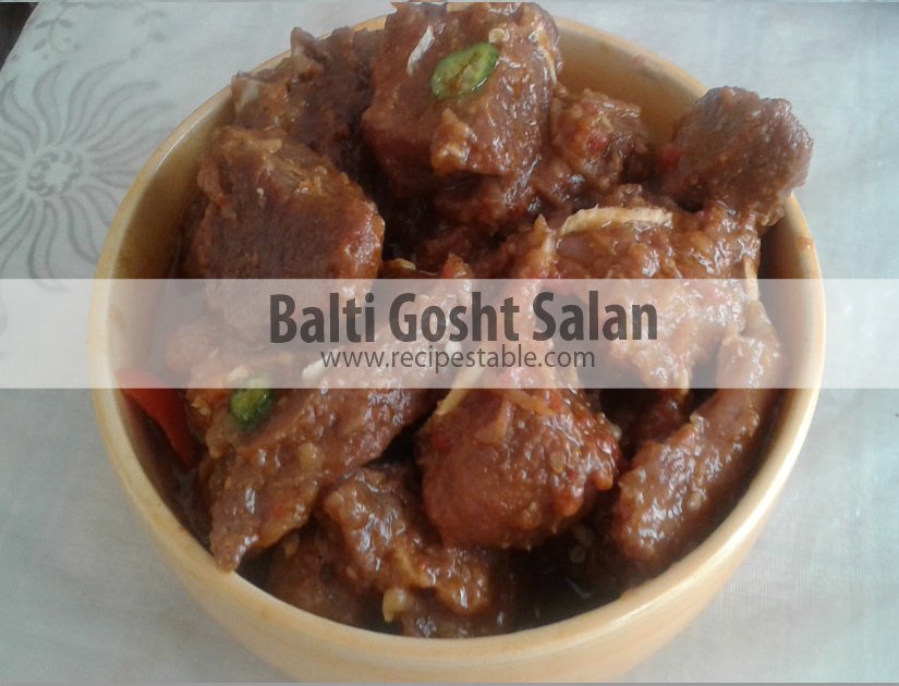Balti Gosht Salan Recipe