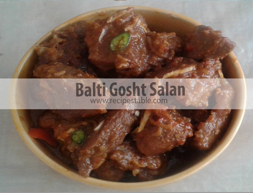 Balti Gosht Salan Recipe