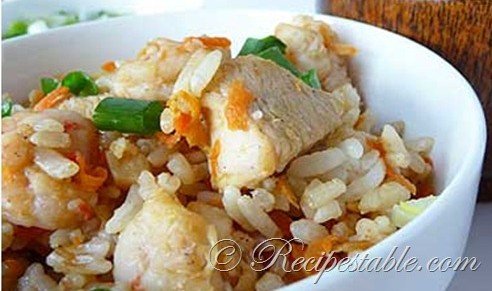 Carrot Chicken Fried Rice