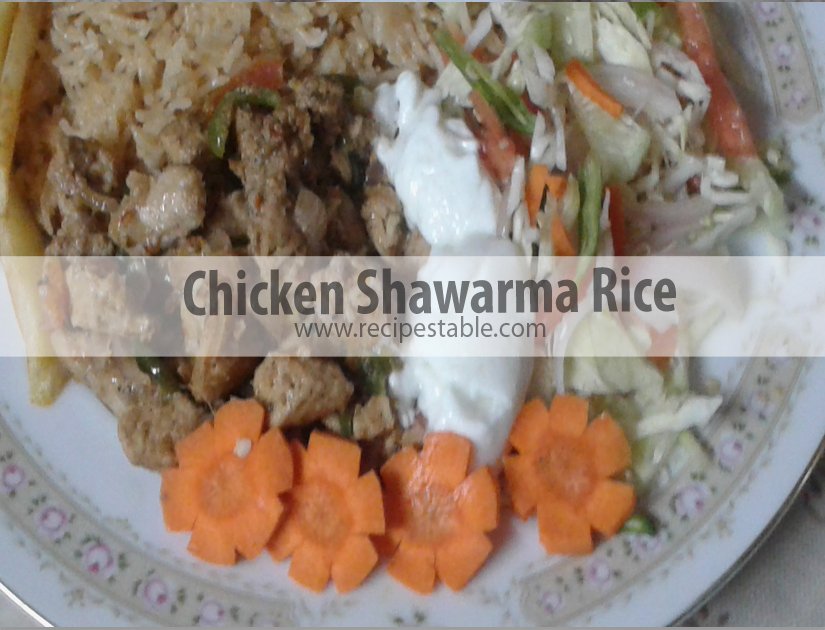 Chicken Shawarma Rice Recipe