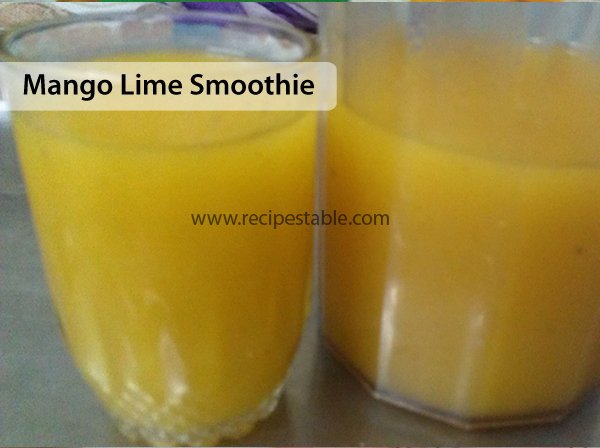 Mango Lime Smoothie Recipe