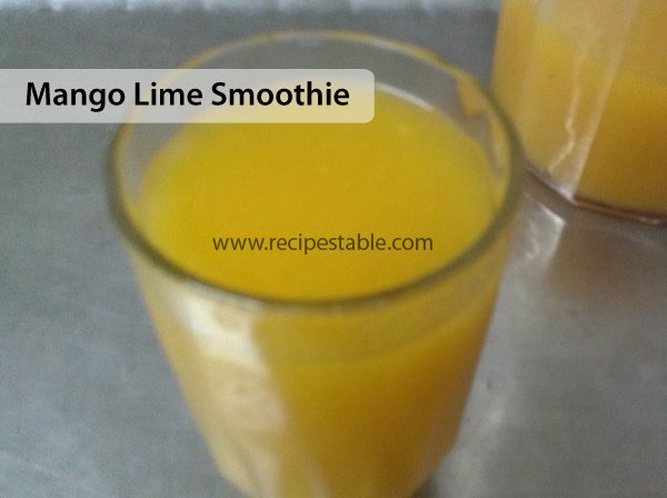 Mango Lime Smoothie Recipe