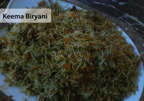 Keema Biryani Recipe