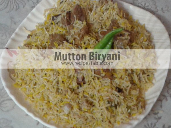 Mutton Biryani Recipe