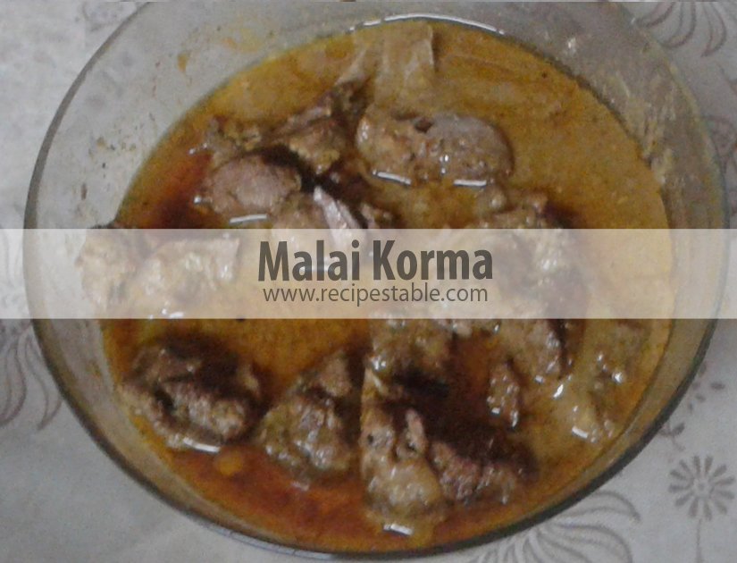 Malai Korma Recipe