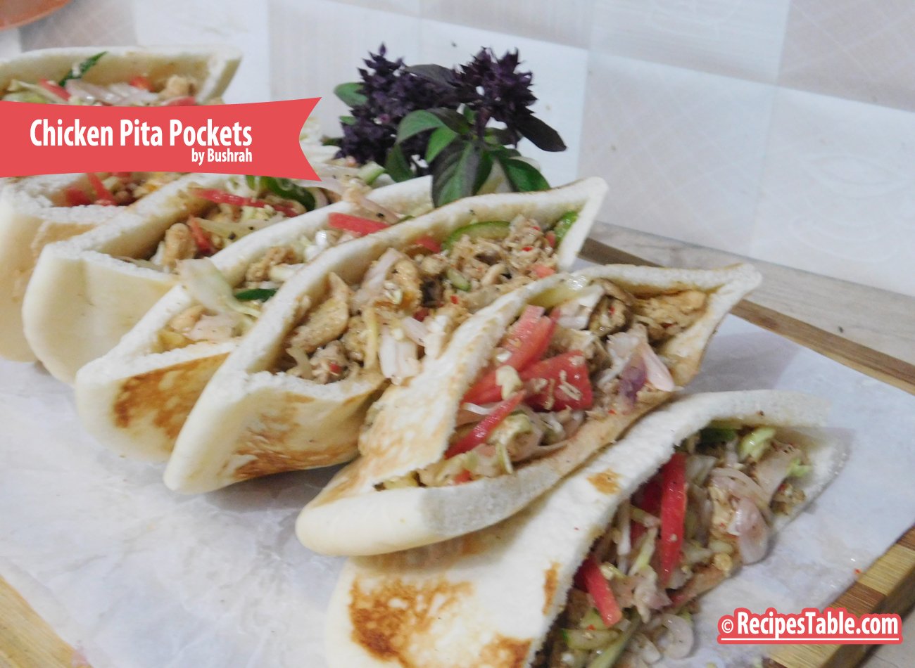 Chicken Pita Pockets recipe