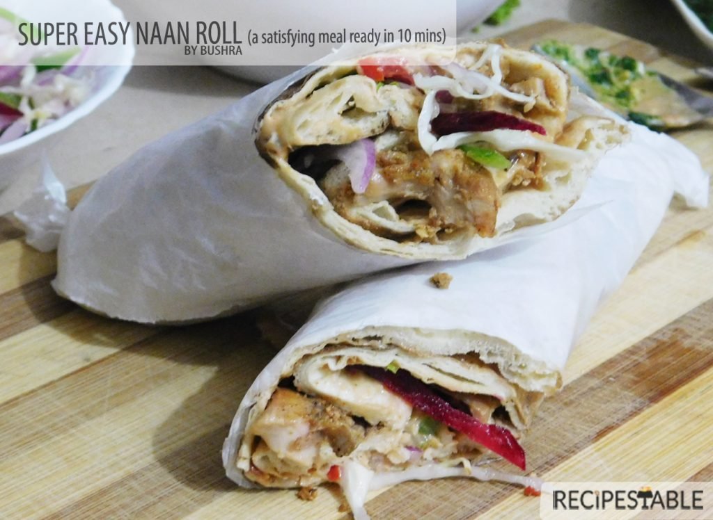 Super Easy Naan Roll Recipe