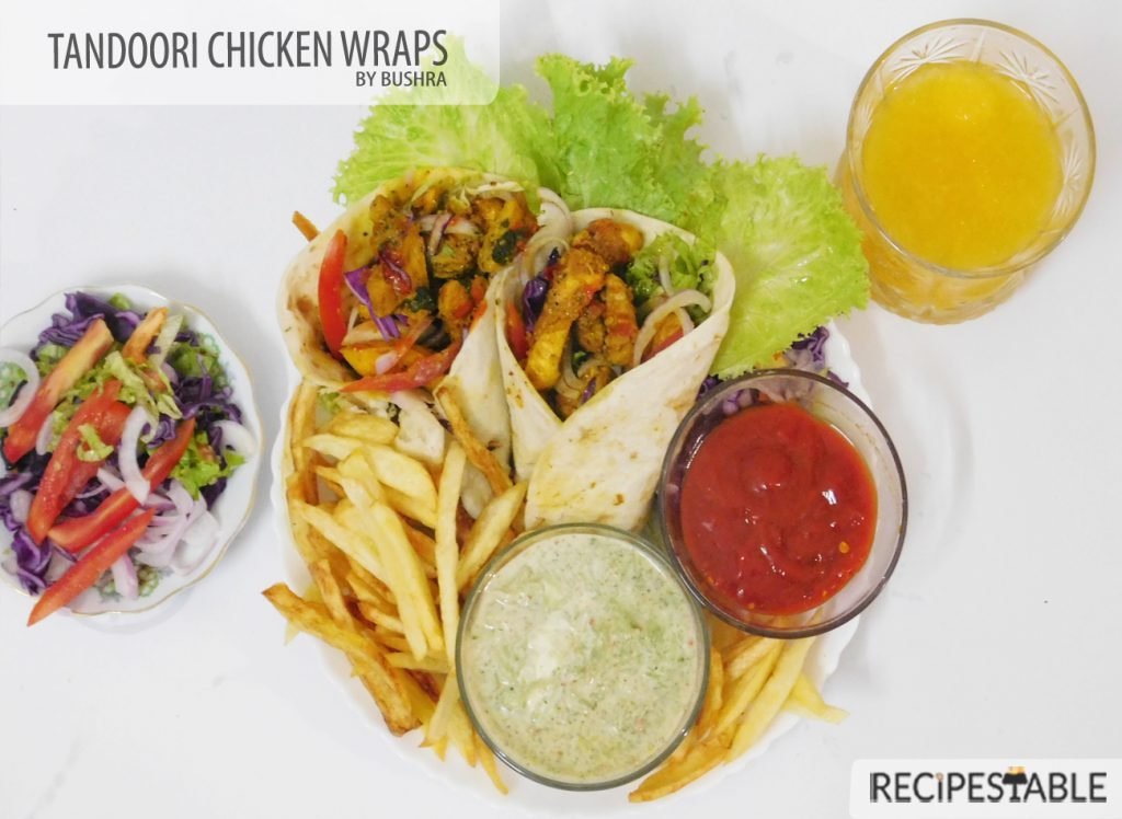 Tandoori Chicken Wraps Recipe
