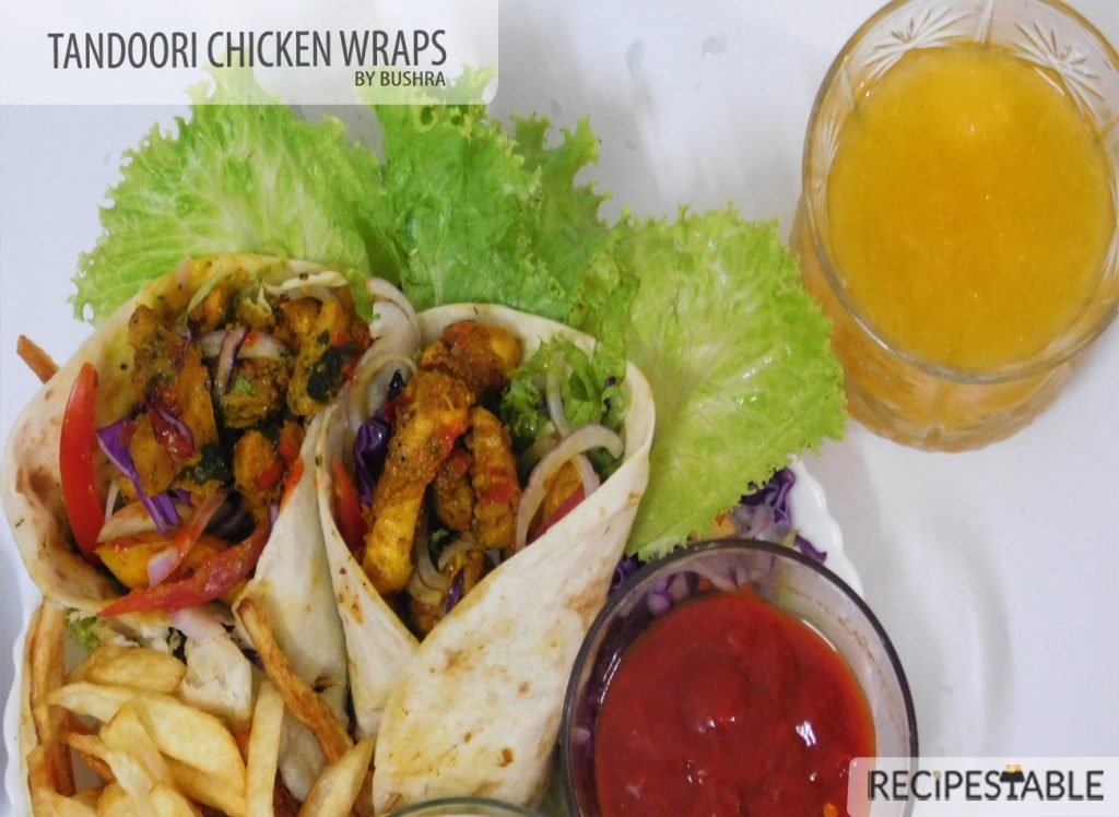 Tandoori Chicken Wraps Recipe