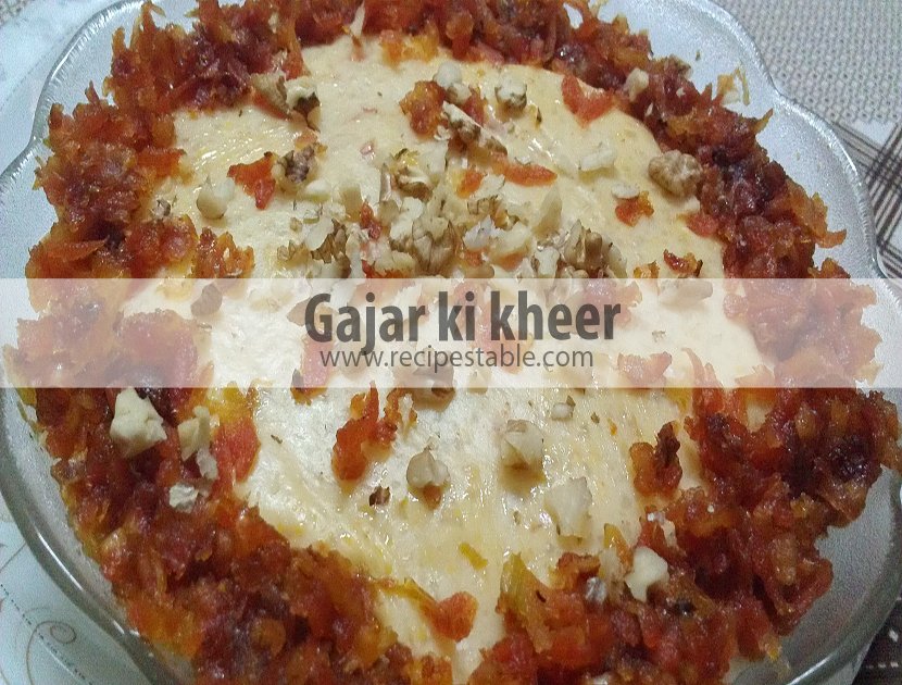 Gajar ki kheer Recipe