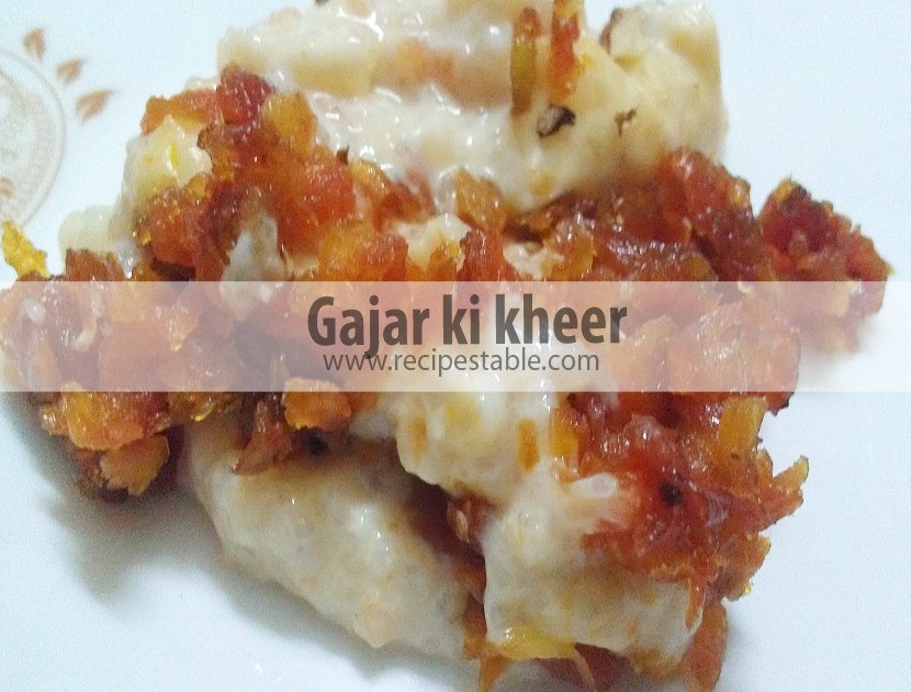 Gajar ki kheer Recipe