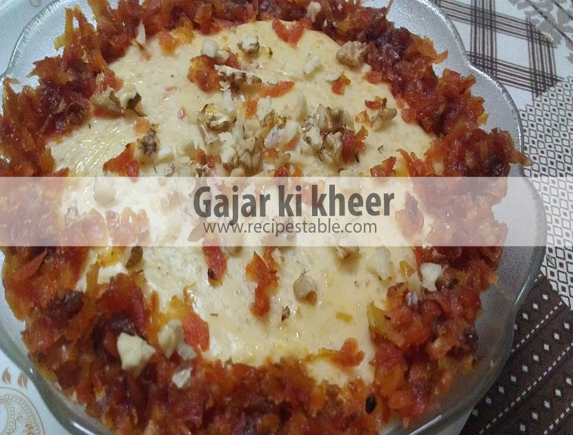 gajar ki kheer Recipe