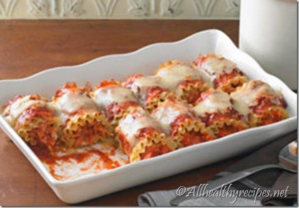 Ground Beef Lasagna Roll Ups recipe