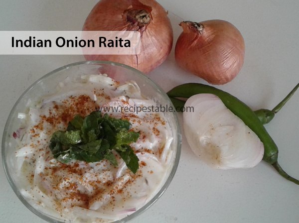 Indian Onion Raita Recipe