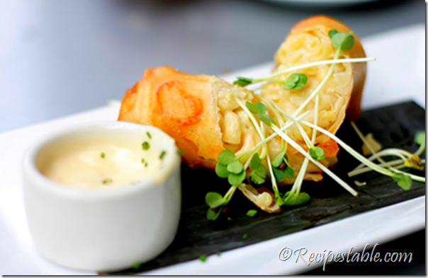 Macaroni and Cheese Egg Rolls recipe