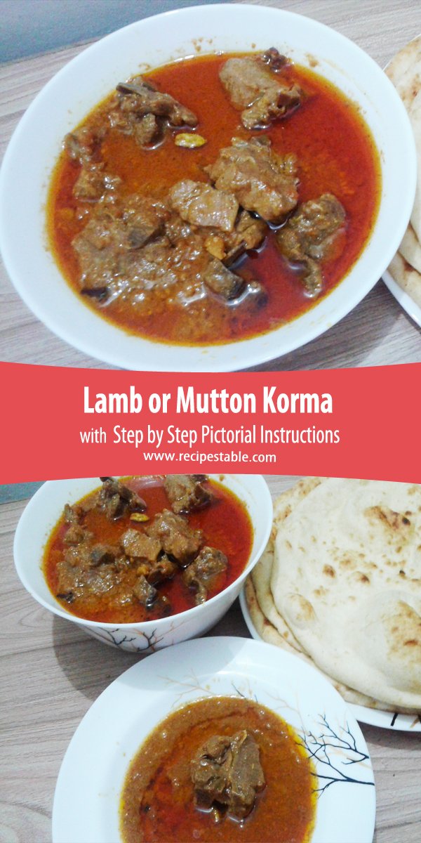 Lamb or Mutton Korma