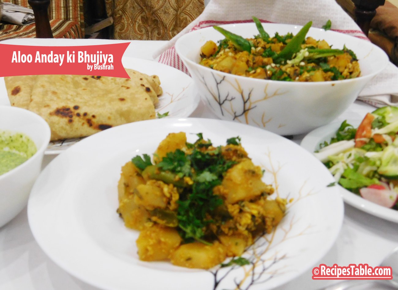 Aloo Anday ki Bhujiya ( Pakistani Style Egg & Potato Curry)