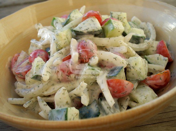 Vegetable Cream Salad Recipe by Rida Aftab