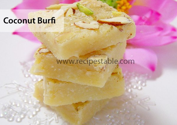 Coconut Burfi Recipe