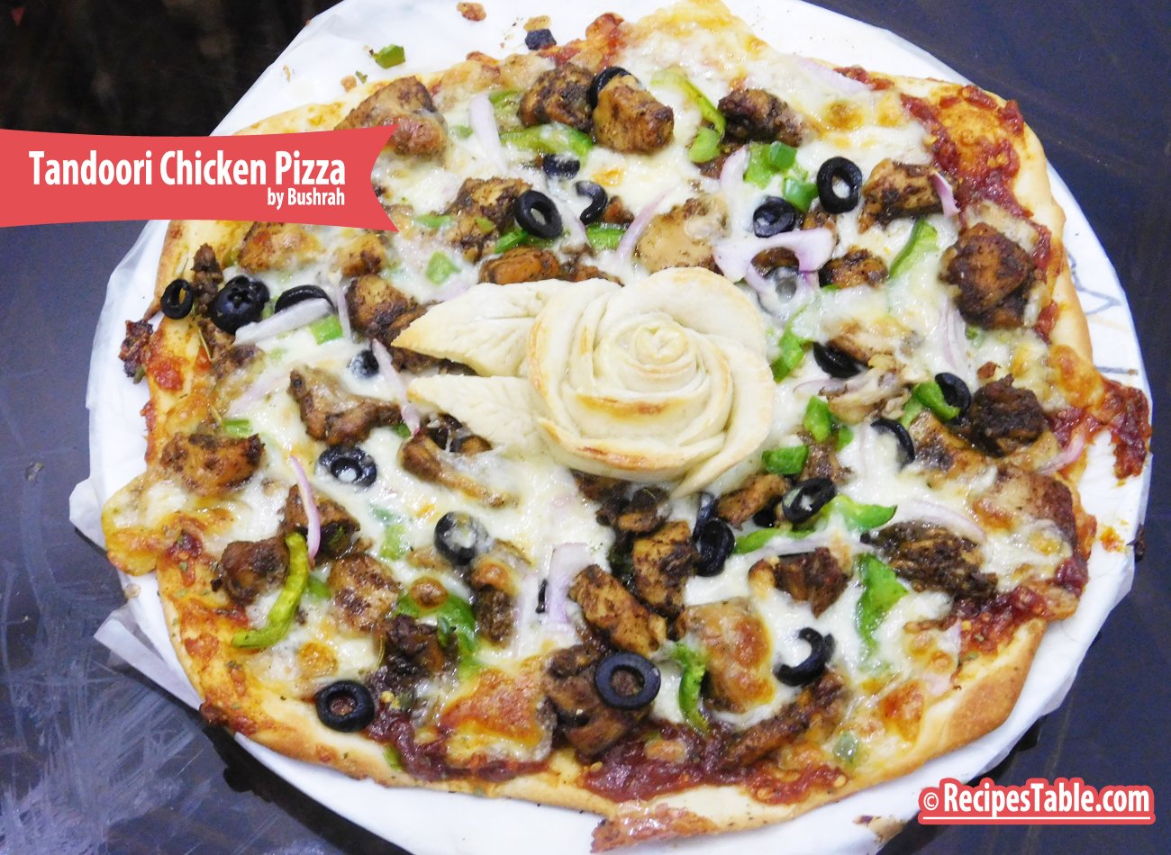 Tandoori Chicken Pizza recipe