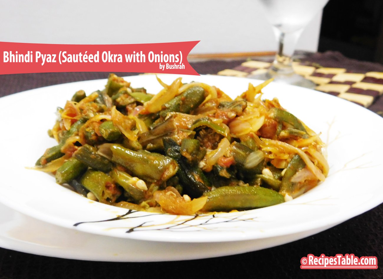 Photo: Bhindi Pyaz (Sautéed Okra with Onions)