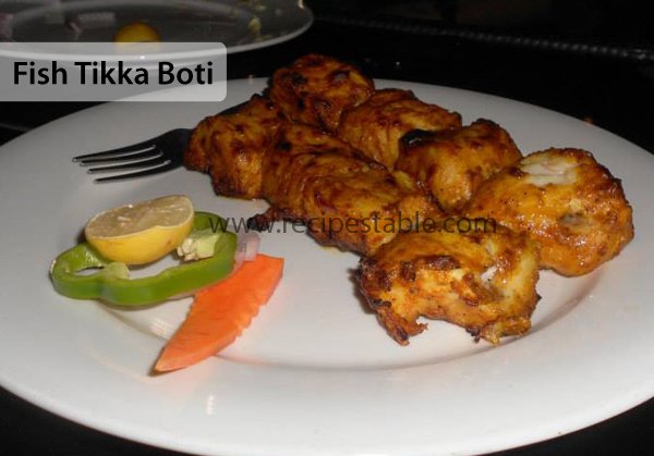 Fish Tikka Boti Recipe