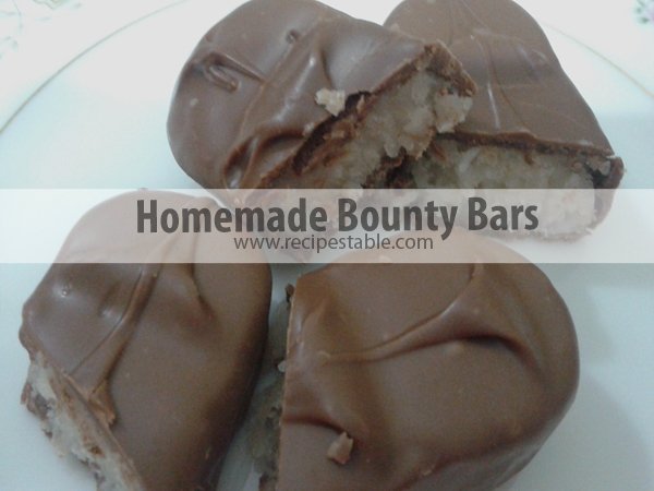 Homemade Bounty Bars Recipe