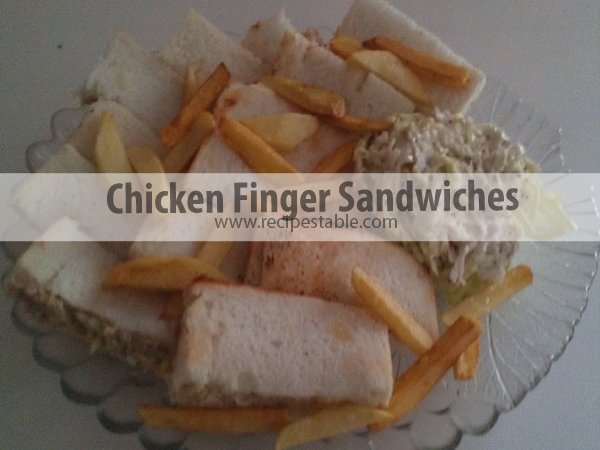 Chicken Finger Sandwiches Recipe