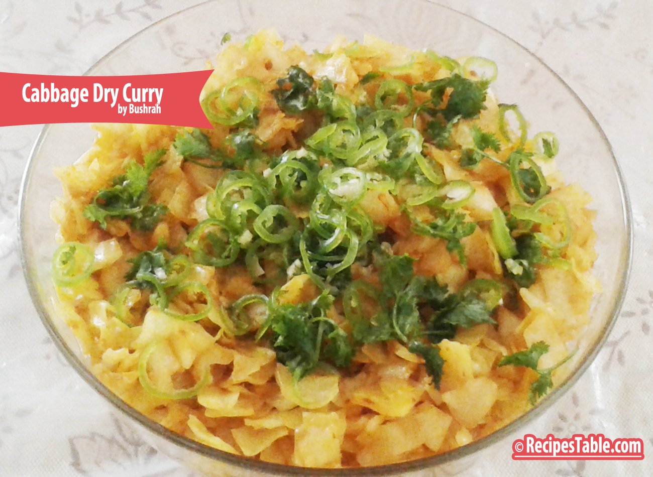Cabbage Dry Curry recipe