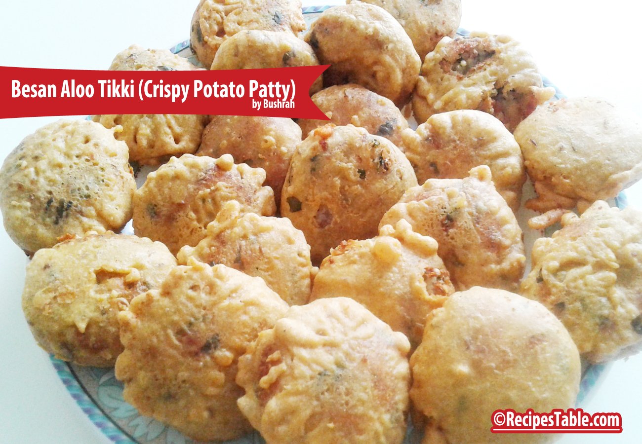 Besan Aloo Tikki recipe (Crispy Potato Patty)