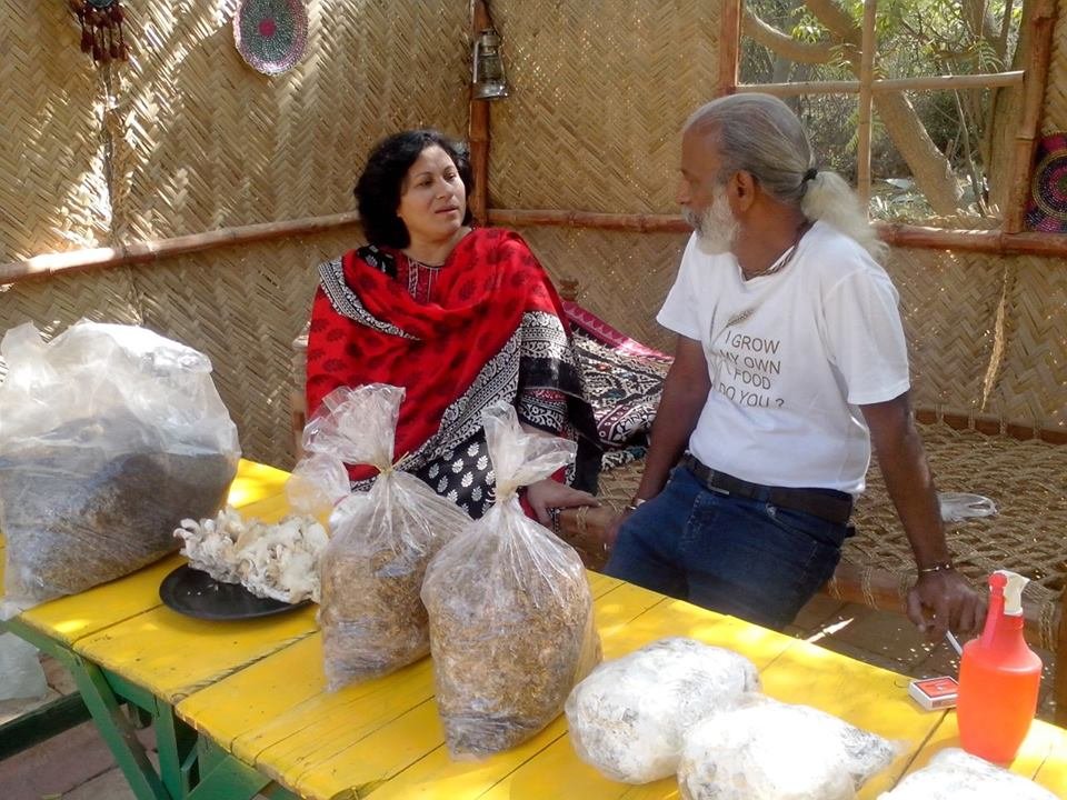 Seema In Kitchen Gardening with Tofiq Pasha