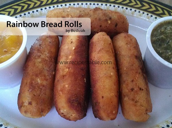 Rainbow Bread Rolls Recipe