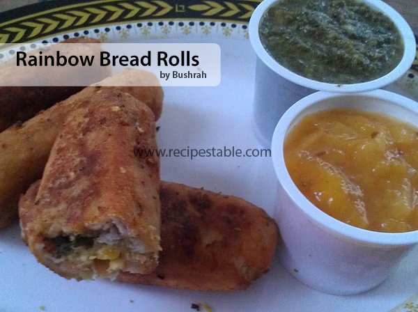 Rainbow Bread Rolls Recipe