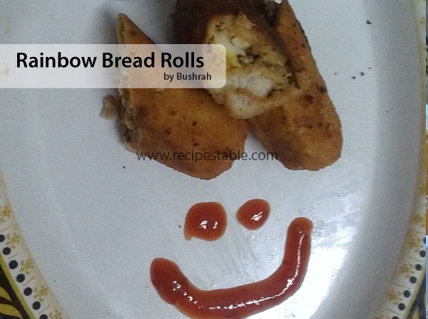 Rainbow Bread Rolls Recipe