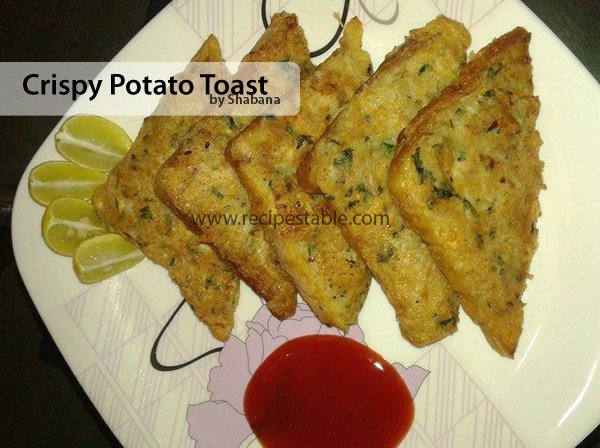 Crispy Potato toast Recipe