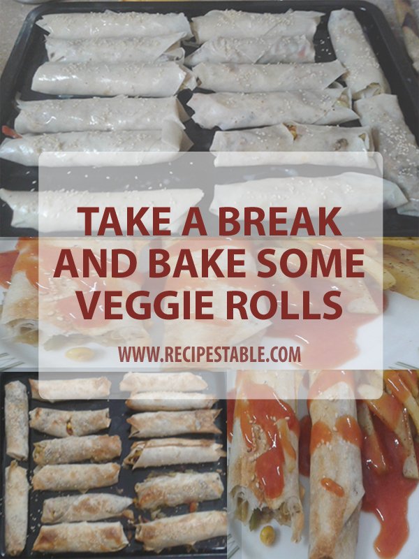 baked veggie rolls