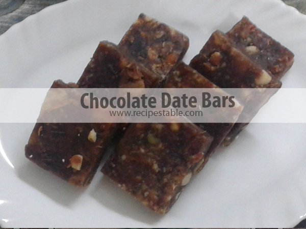 Chocolate date bars recipe