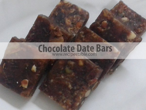 Chocolate Date Bars Recipe