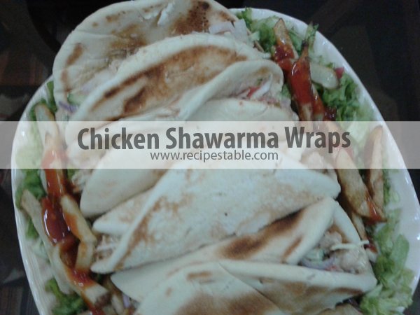 Chicken Shawarma Wraps Recipe