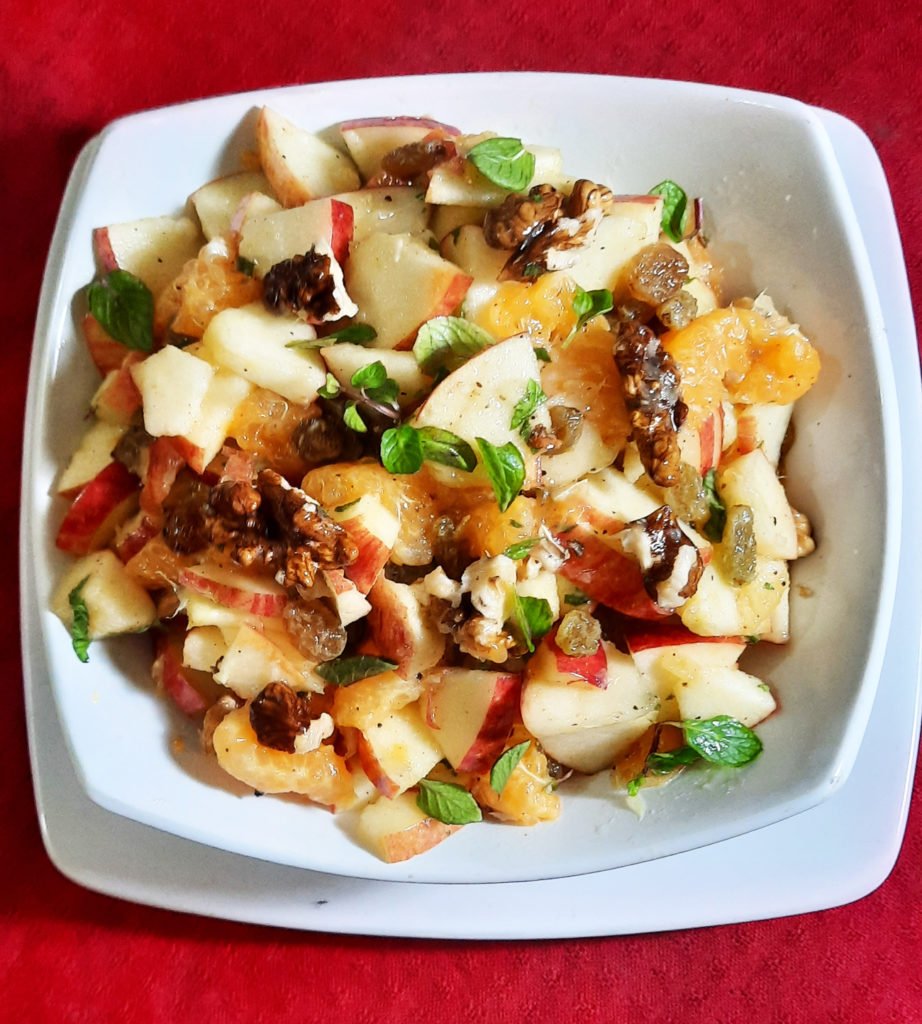 Feel-Good Apple and Orange Salad Recipe Feel-Good Apple and Orange Salad Recipe