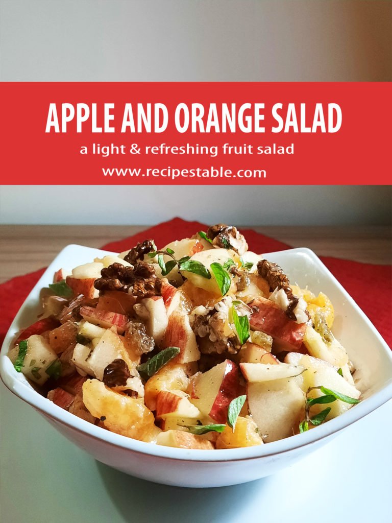 Feel-Good Apple and Orange Salad Recipe