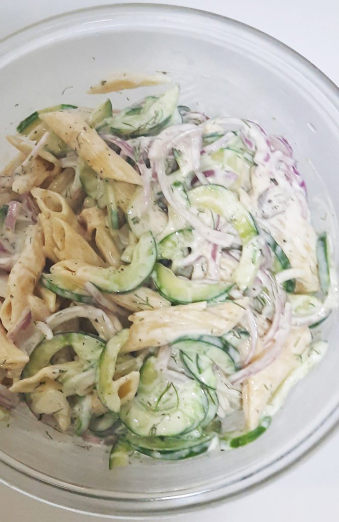 Creamy Cucumber Pasta Salad Recipe
