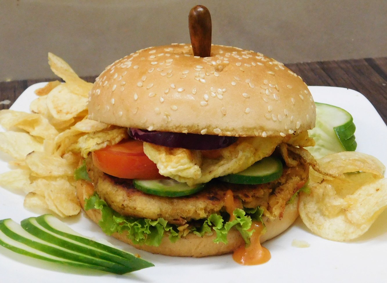 Shami Kabab Burger Recipe